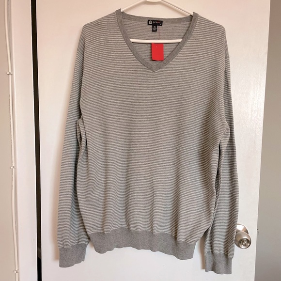 J. Crew Other - J. Crew Soft Striped V-Neck Sweater - Size L